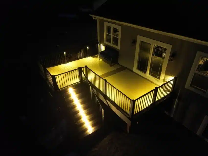 Decks with lighting Design Ideas and trends - Deck building company near me